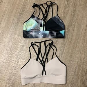 Set of 2 Reebok strapped sports bras
